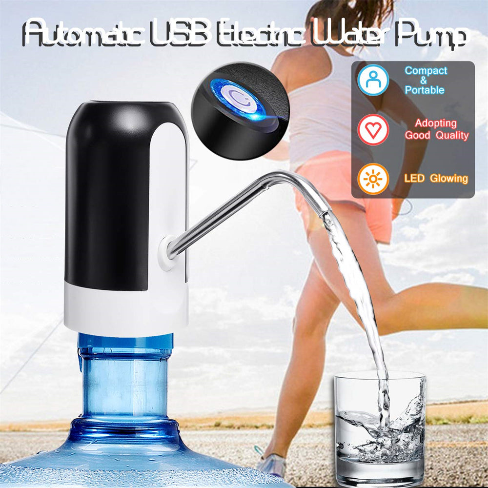 Electric Portable Water Dispenser Pump – USB Rechargeable Bottle Pump for Home, Office & Outdoor Use