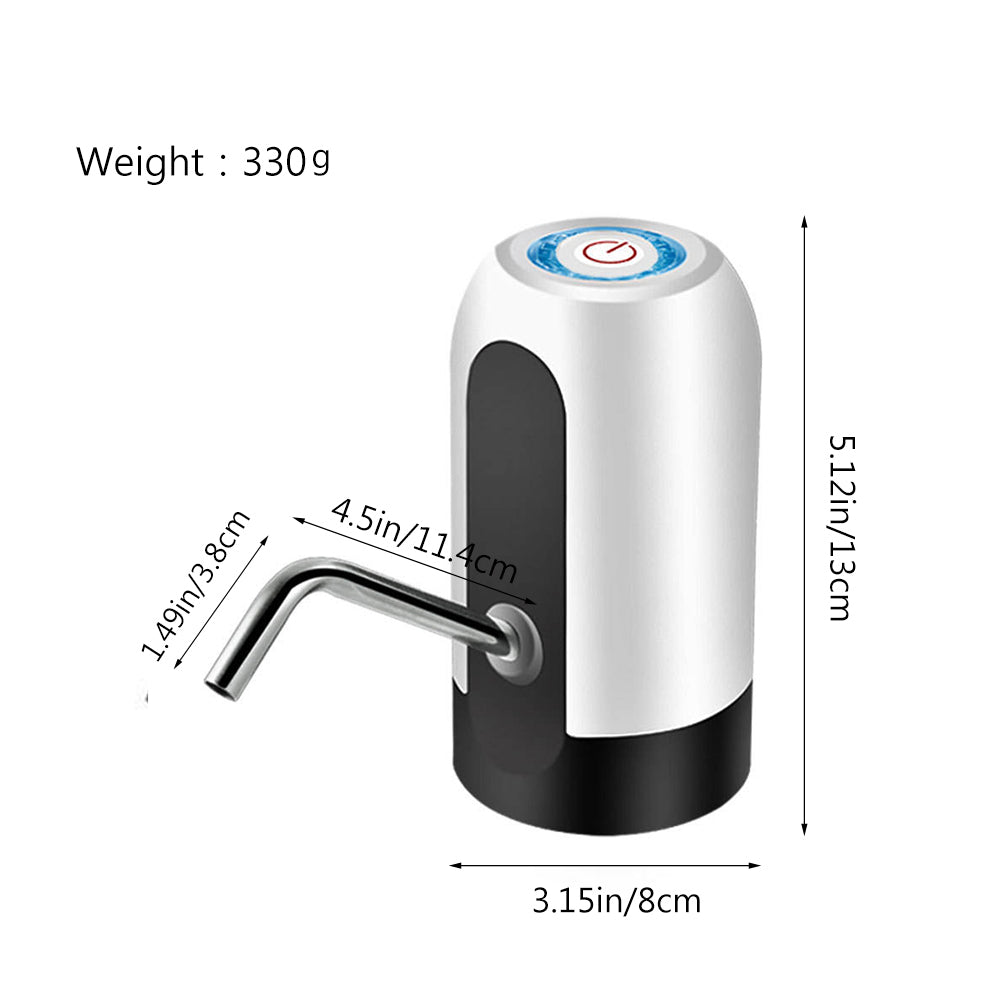 Electric Portable Water Dispenser Pump – USB Rechargeable Bottle Pump for Home, Office & Outdoor Use