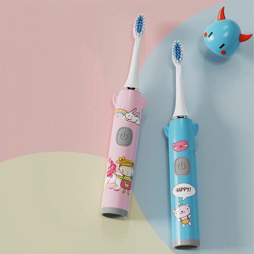 Children’s Cartoon Electric Toothbrush – Fun Character Design & Gentle Sonic Cleaning for Kids
