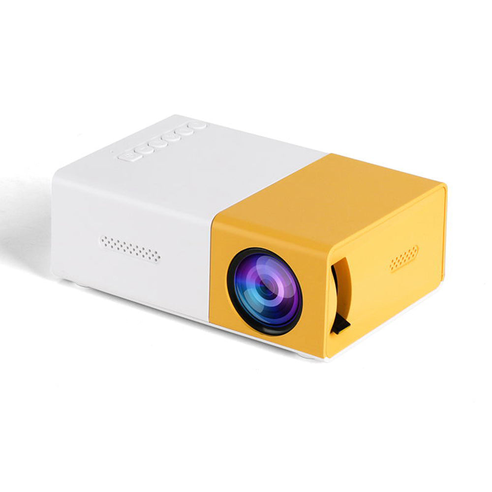Meer Mini Projector YG-300 – Portable Home Cinema (290 g), 1080P Support, HDMI/USB/AV Connectivity